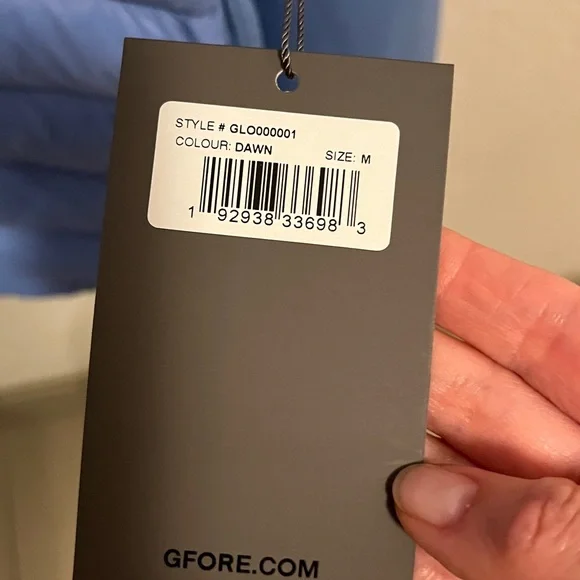 NWT G/FORE Women's Light Blue hybrid quilted Jacket, size M zippers, pockets - Picture 8 of 13